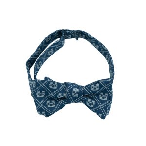 U-State Plaid Bowtie Silver Navy